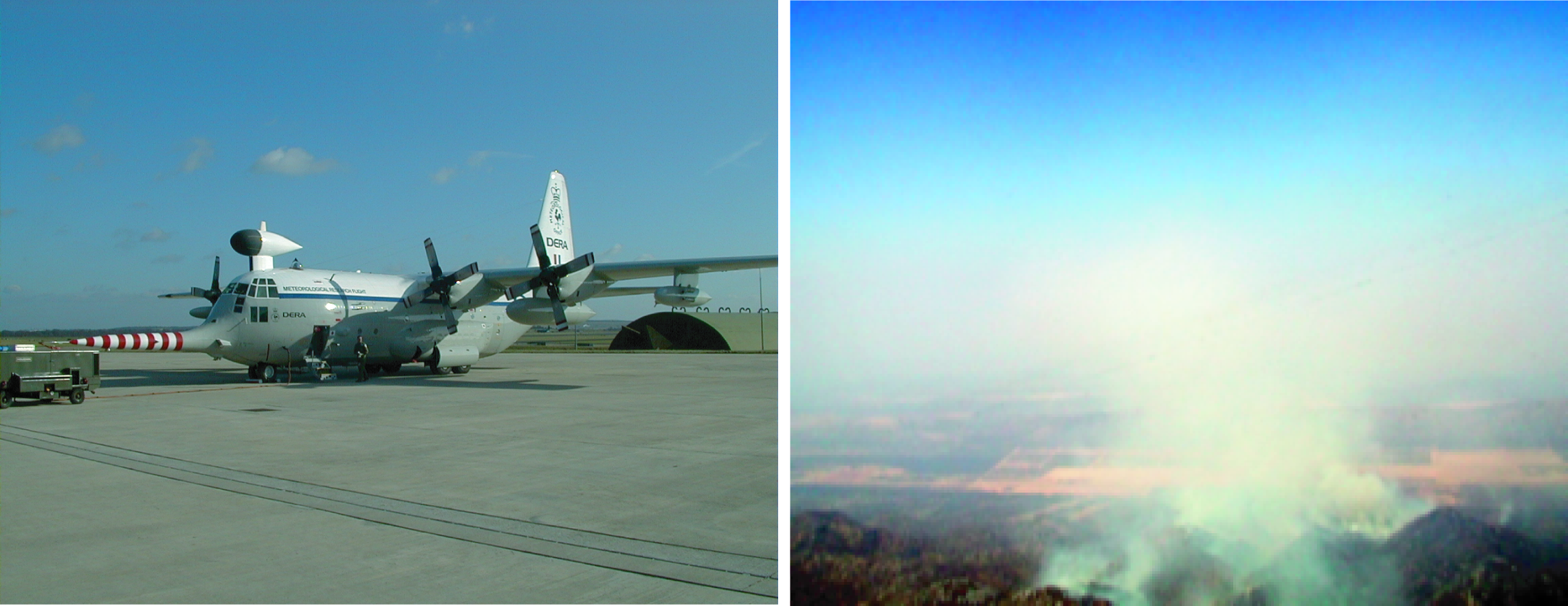 C-130 and burning