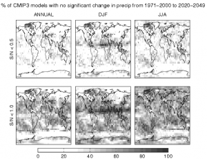 Consensus in no precipitation trend