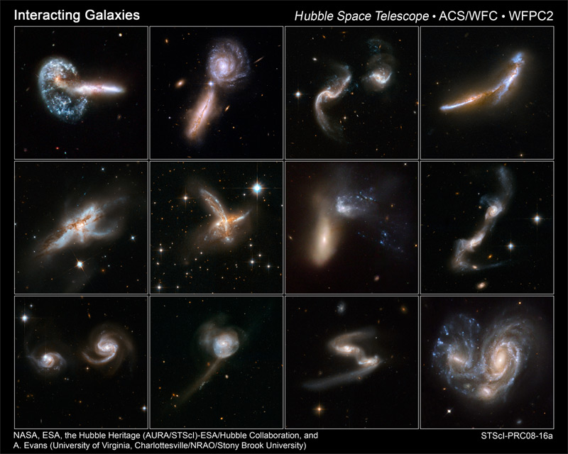 colliding galaxy