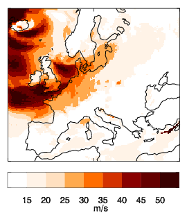 Image of Recalibrated mean for Daria (Burns' Day storm)