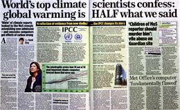 Global warming newspaper articles