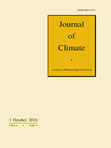 Journal of Climate front page