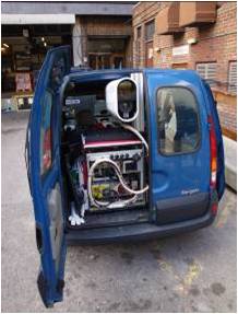 The French Lidar van at imperial